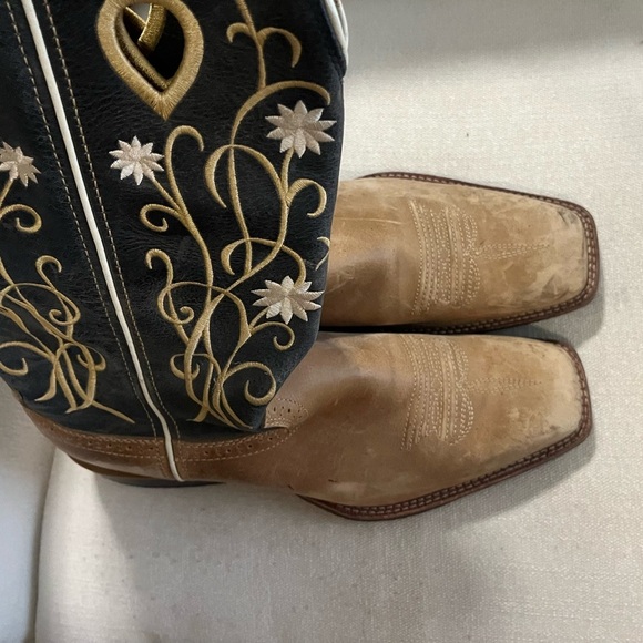 Twisted X Women’s Floral Embroidered Western Boho Cowgirl Cowboy Boots 9.5 B - Picture 4 of 6
